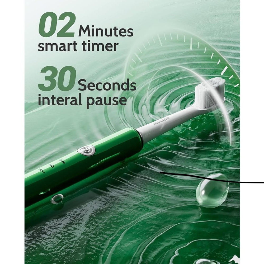 NWT 2 Pack Sonic Electric Toothbrushes with 10 Brush Heads - Picture 5 of 9